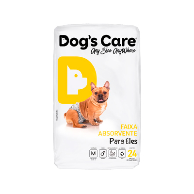 Fralda Descartável Dog's Care para Machos - 24 Unidades M