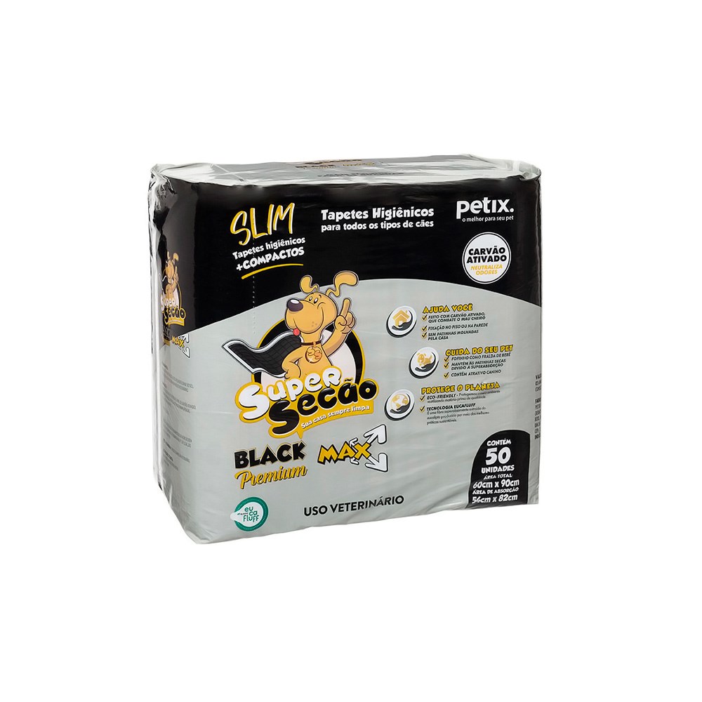 Tapete Higiênico Super Secão Black Slim
