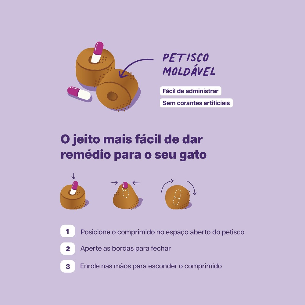 Disfarça Comprimido Happy Med para Gatos