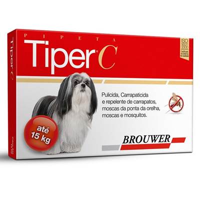 Antipulgas Tiper C para Cães até 15kg 1 pipeta