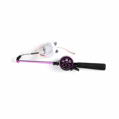 Brinquedo Fuzz para Gatos Vara de Pesca U