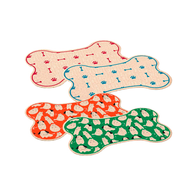 Jogo Americano Alklin Pet Osso para Cães e Gatos - Cores Sortidas U
