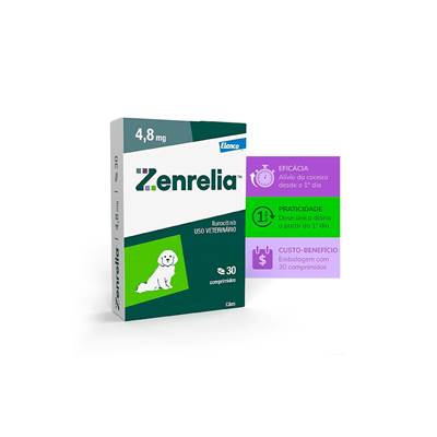 Antialérgico Elanco Zenrelia 4,8mg para Cães 4.8mg
