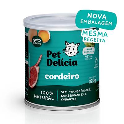 Ração Pet Delícia para Gatos Adultos sabor Cordeiro 320g