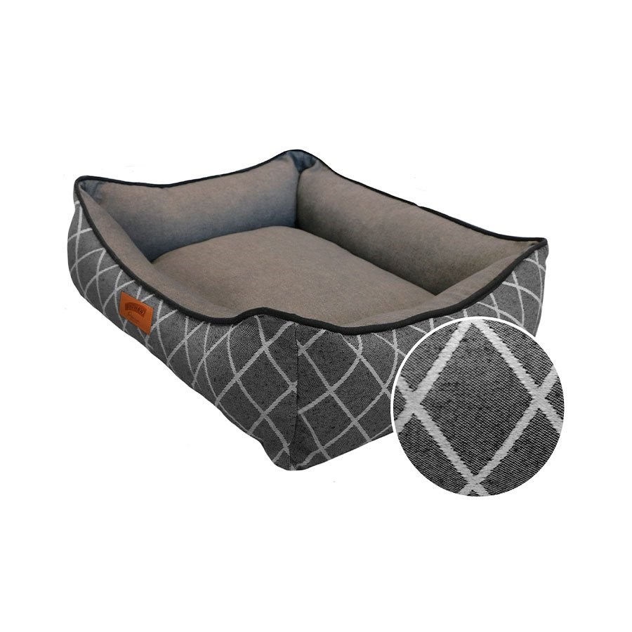 Cama Baw Waw Amor de Conforto Grafite para Cães e Gatos