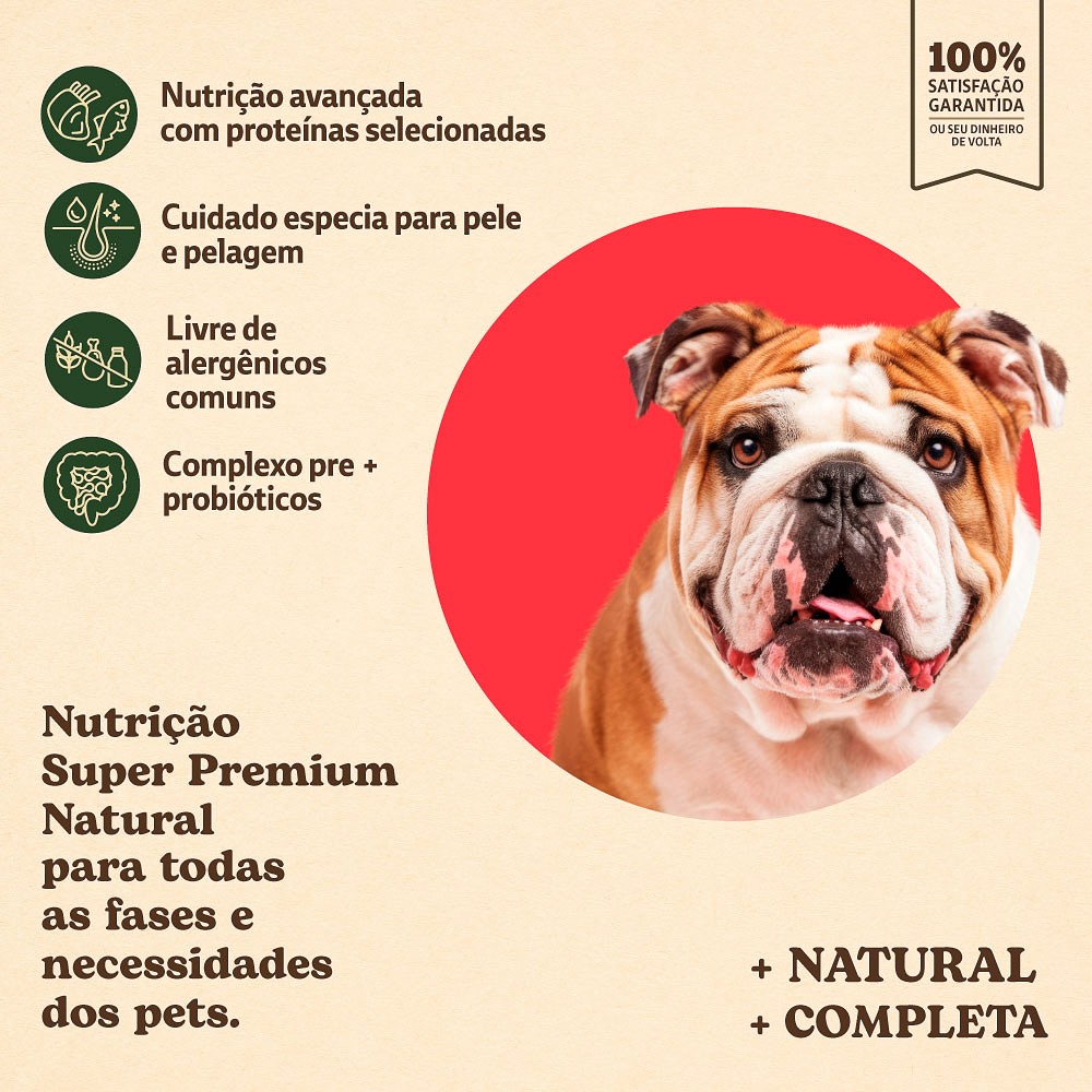Ração Quatree Supreme Dermasense para Cães Adultos de Porte Médio e Grande sabor Cordeiro e Salmão