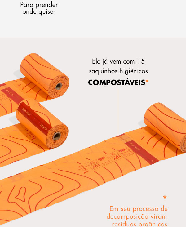 Porta-Saquinhos Higiênicos Transparente Zee.Dog 3.0