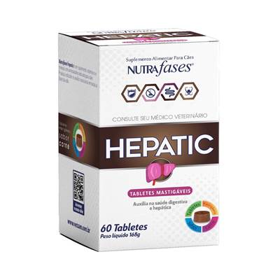 Suplemento Alimentar Nutrafases Hepatic para Cães 60 tabletes