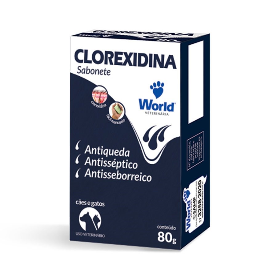 Sabonete Clorexidina Dug's World para Cães e Gatos