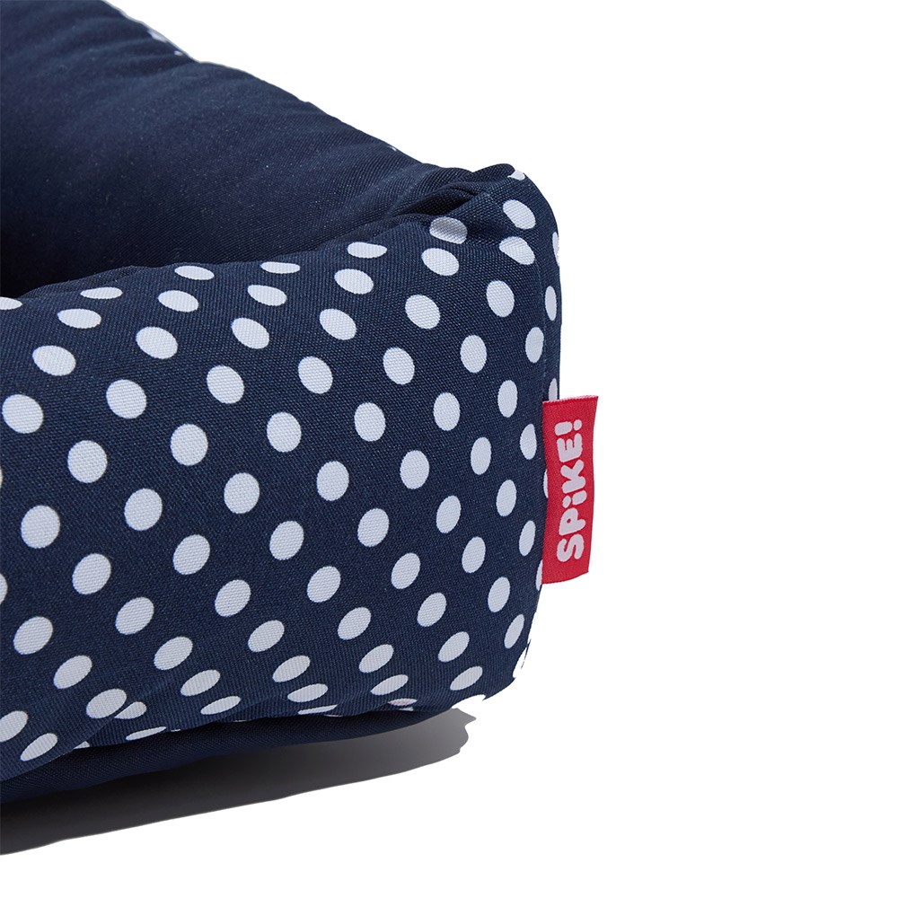 Cama Spike Quadrada Polka Azul para Cães e Gatos