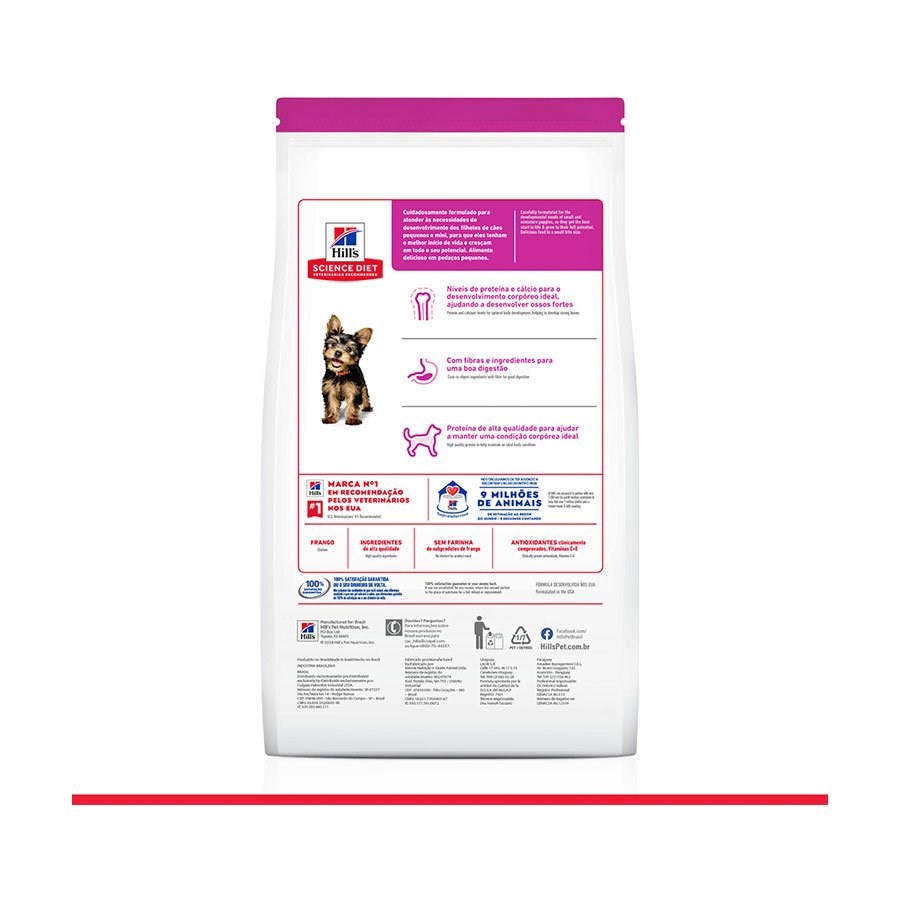 Ração Hill's Science Diet para Cães Filhotes Raças Pequenas e Miniatura