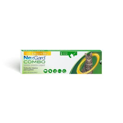Antipulgas Nexgard Combo para Gatos - de 2,5kg até 7,5kg 1 Pipeta