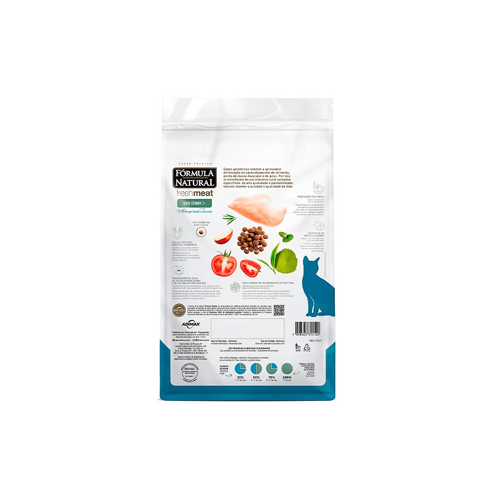Ração Fórmula Natural Fresh Meat para Gatos Sênior | Zee.Now