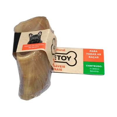 Casco Bovino Mastigável Puretoy Unitário para Cães