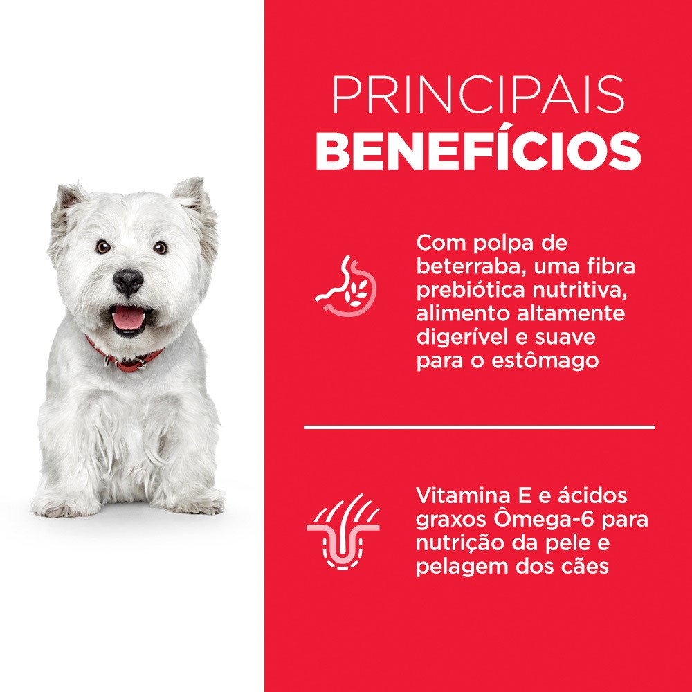 Ração Hill's Pele Sensível Pedaços Pequenos para Cães Adultos sabor Frango