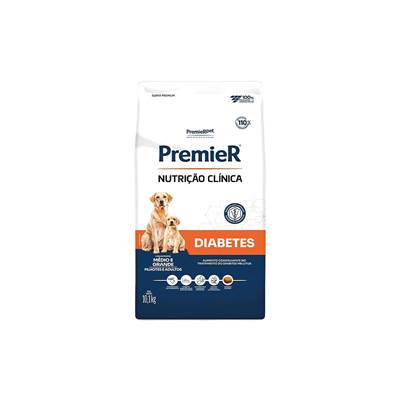 Ração Premier Diabetes para Cães Raças Médio e Grande 10,1kg