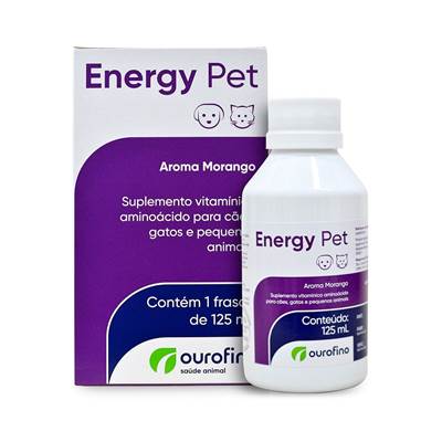 Suplemento Vitamínico Energy Ouro Fino para Cães e Gatos 125ml