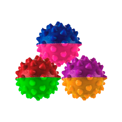 Brinquedo Art Injet Bola Borracha Injetada 100mm com Cravo Oca para Cães - Cores Sortidas 100mm