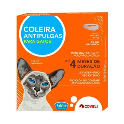 Coleira Antipulgas Coveli Bullcat para Gatos U