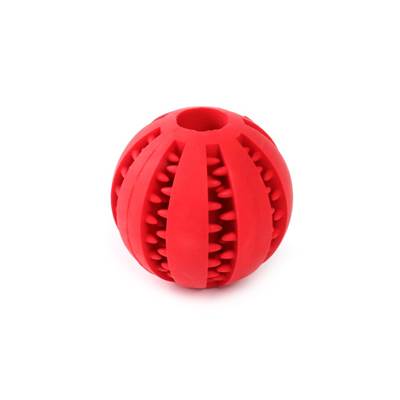 Brinquedo para Cães Bola Limpa Dentes Vermelho G
