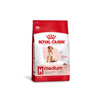 Ração Seca Royal Canin Medium Adult 7+ para Cães Adultos de Porte Médio com 7 Anos ou mais 12kg