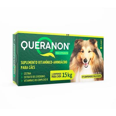 Queranon - Suplemento Vitamínico para Cães de 15kg 30 comprimidos