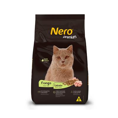 Ração Nero Premium para Gatos Castrados Sabor Frango