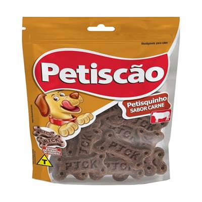Snack Petisquito para Cães sabor Carne 500g