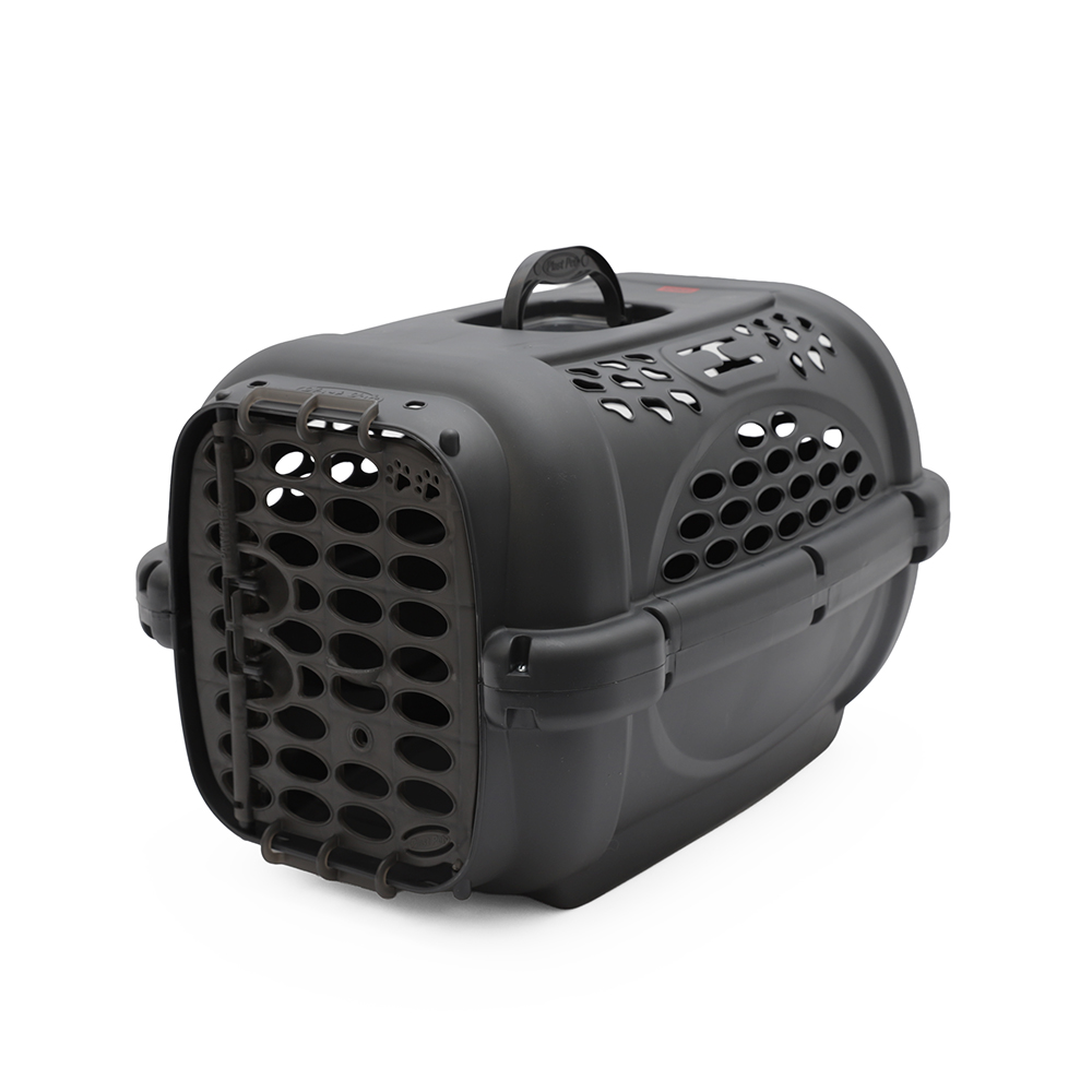 Caixa de Transporte Spike Cinza Antracite para Cães e Gatos