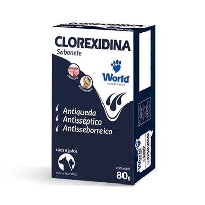 Sabonete Clorexidina Dug's World para Cães e Gatos 80g