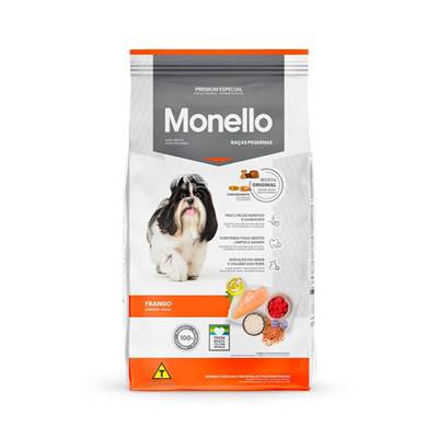Ração Monello Dog para Cães Raças Pequenas Sabor Frango 25kg