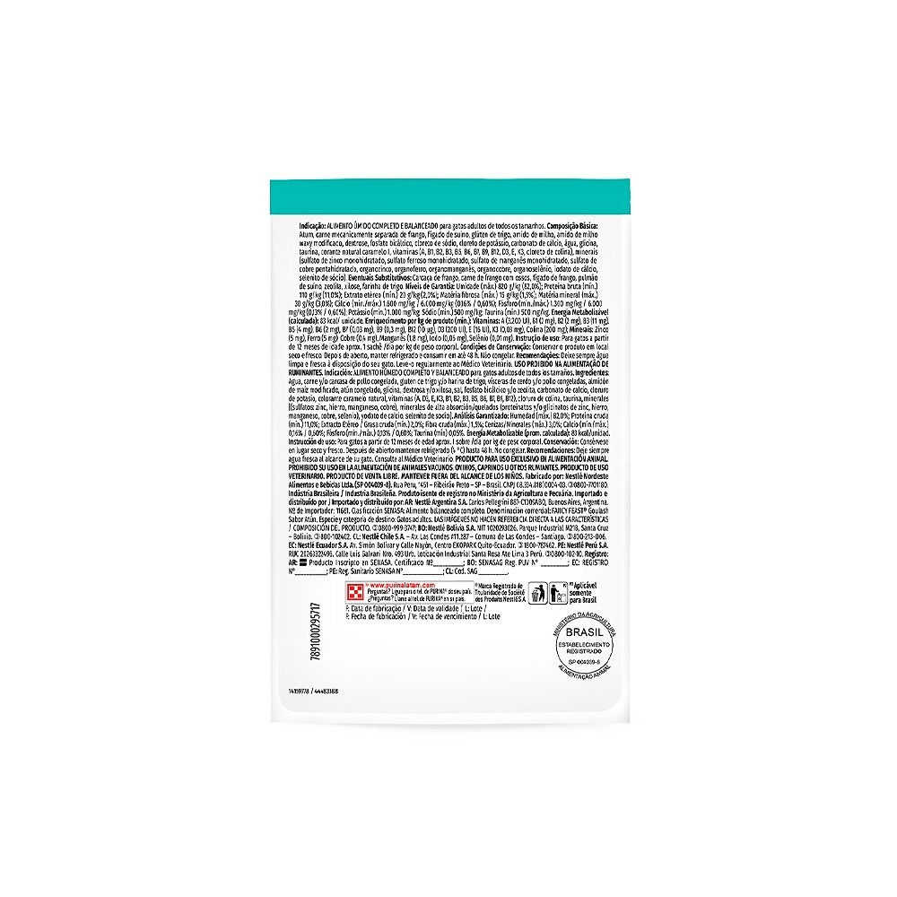Ração Fancy Feast Sachê para Gatos Adultos sabor Goulash Atum 