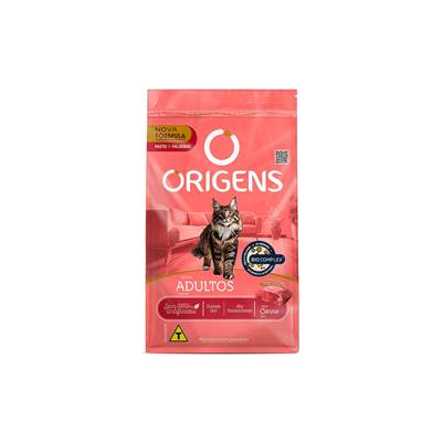 Ração Origens para Gatos Adultos sabor Carne 3kg
