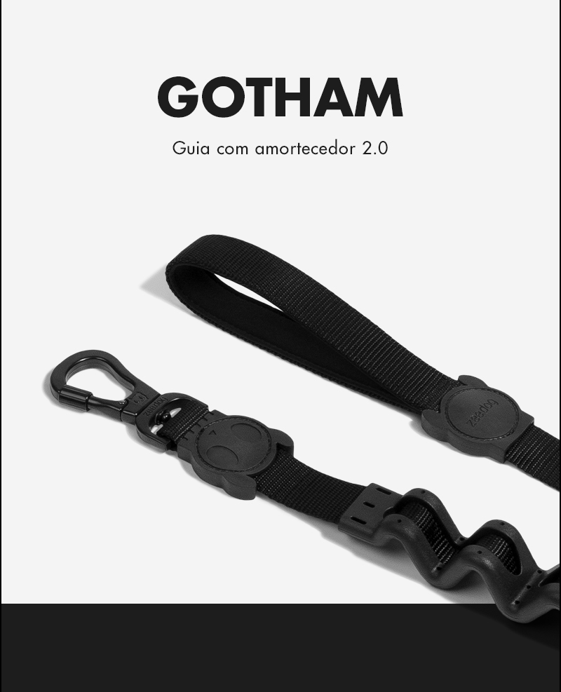 Guia com Amortecedor para Cachorros Gotham 2.0