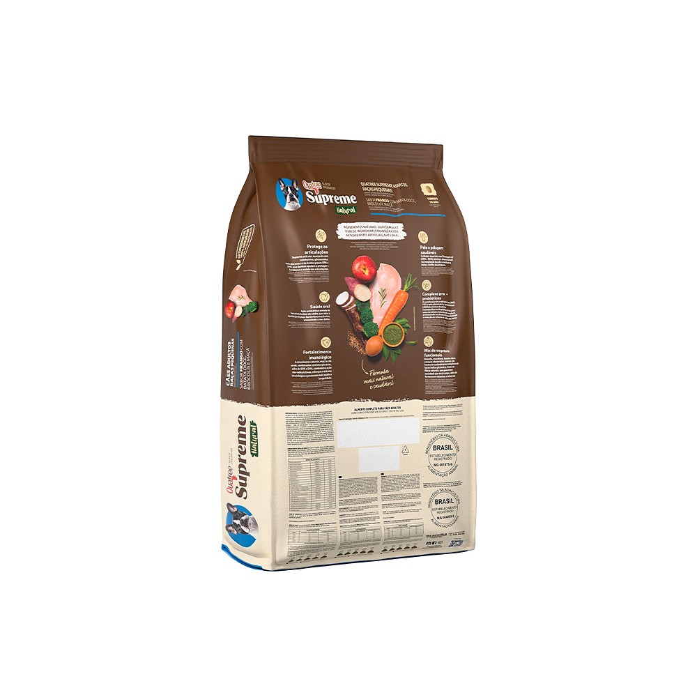 Ração Supreme Quatree para Cães Adultos de Porte Pequeno sabor Frango e Batata Doce