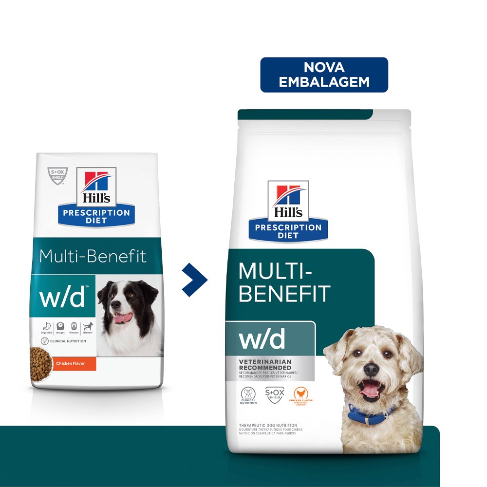 Ração Hill's Prescription Diet W/D para Cães Adultos - Controle de Peso
