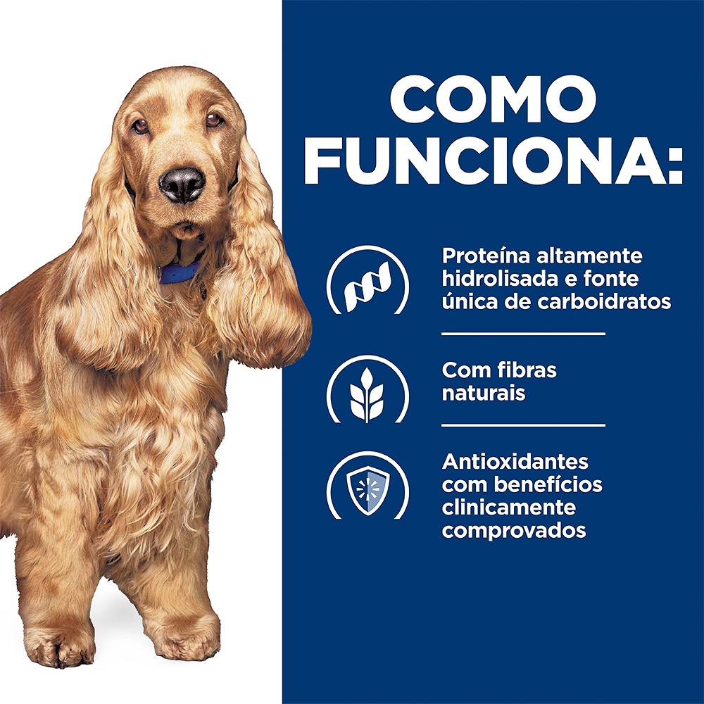 Ração Hill's Prescription Diet Z/D para Cães Adultos - Alergia ou Intolerância Alimentar 
