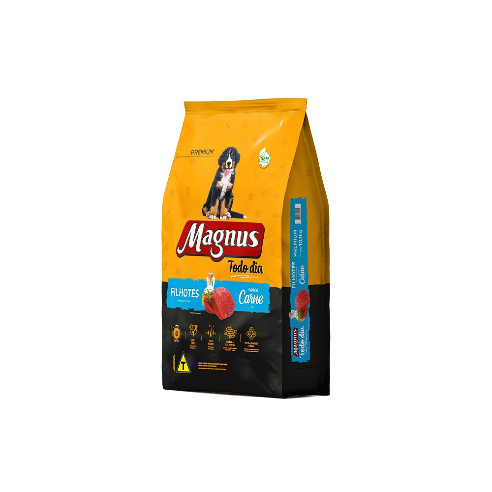 Ração Magnus Todo Dia para Cães Filhotes sabor Carne