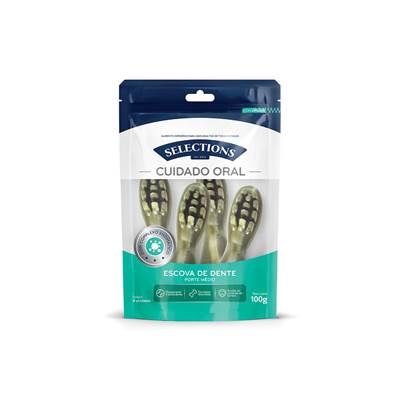 Snack Selections Cuidado Oral Escova Dental porte Médio 100g