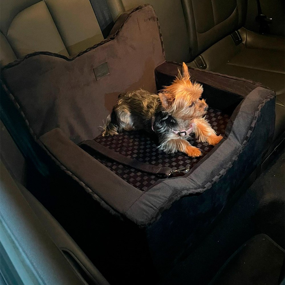 Cadeira de Transporte Modernpet Car Seats Design Preta para Cães e Gatos