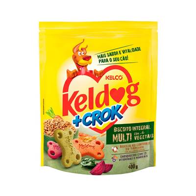 Biscoito Keldog +Crock Integral Multi com Vegetais para Cães