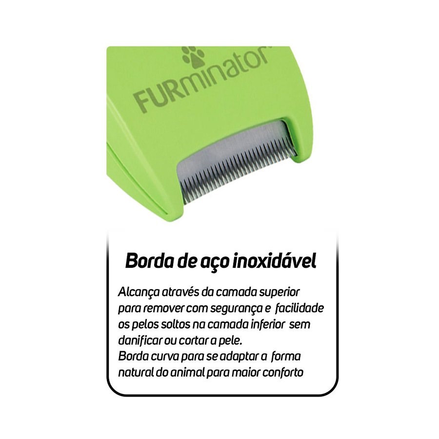 Escova New Furminator P para Cães de Pelo Longo