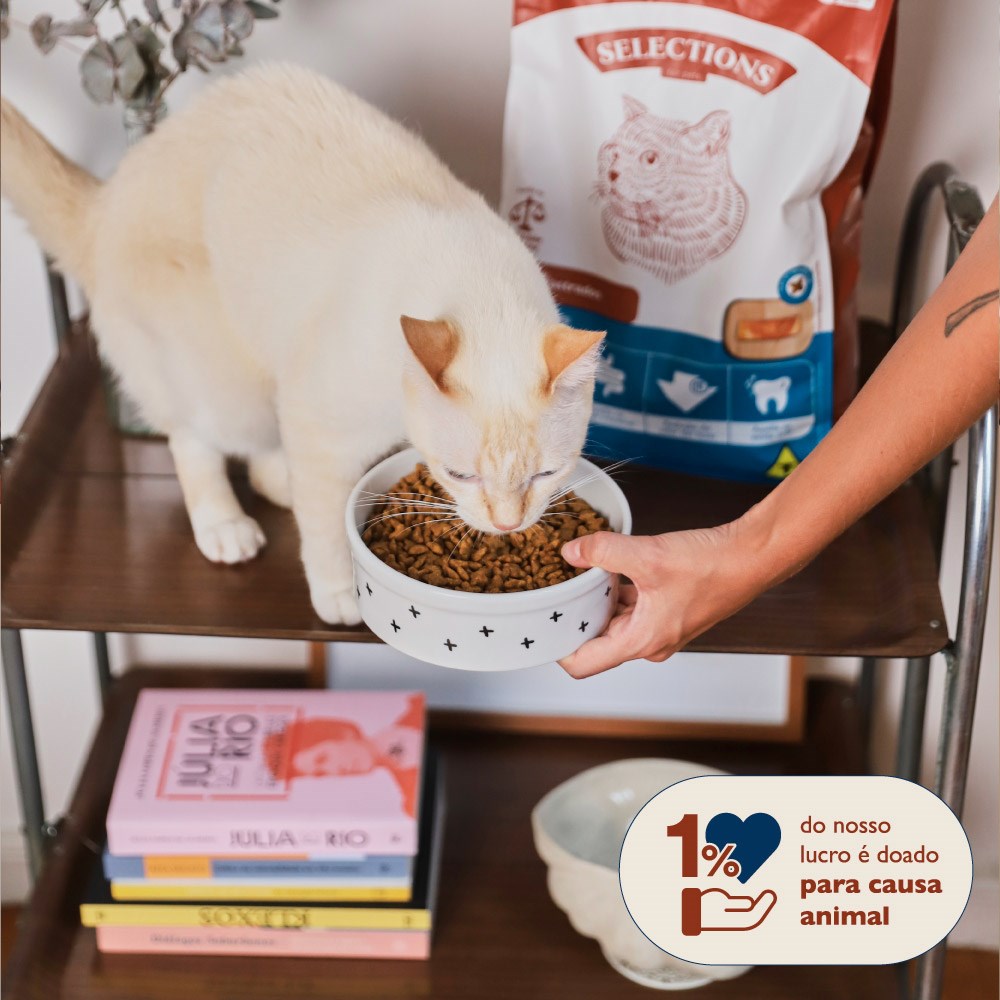 Ração Selections For Pet para Gatos Adultos sabor Carne