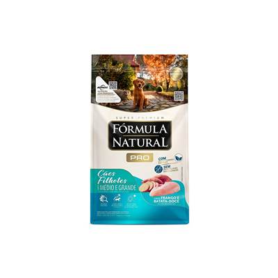 Ração Fórmula Natural Pró para Cães Filhotes de Porte Médio e Grande sabor Frango com Arroz Integral 15kg