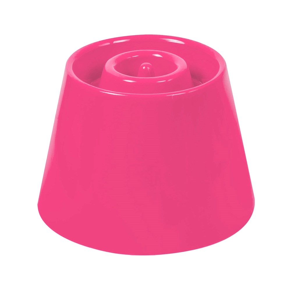 Comedouro Alto e Lento Pet Games Dog Eat Rosa para Cães