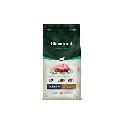 Ração Bionatural Prime para Cães Sênior 7+ de Raças Médias e Grandes Sabor Frango, Blueberry, Coco e Cevada 15kg