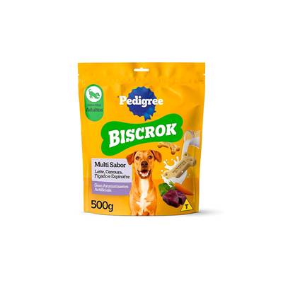 Biscoito Pedigree Biscrok Multi para Cães Adultos 1kg