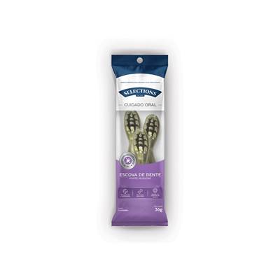 Snack Selections Cuidado Oral Escova Pequena para Cães 36g