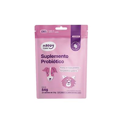 Suplemento Happy Flora Probiótico para Cães 84g