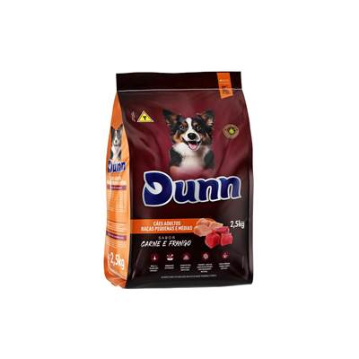 Ração Dunn Sabor Carne e Frango para Cães Adultos Raças Pequenas e Médias 2,5kg